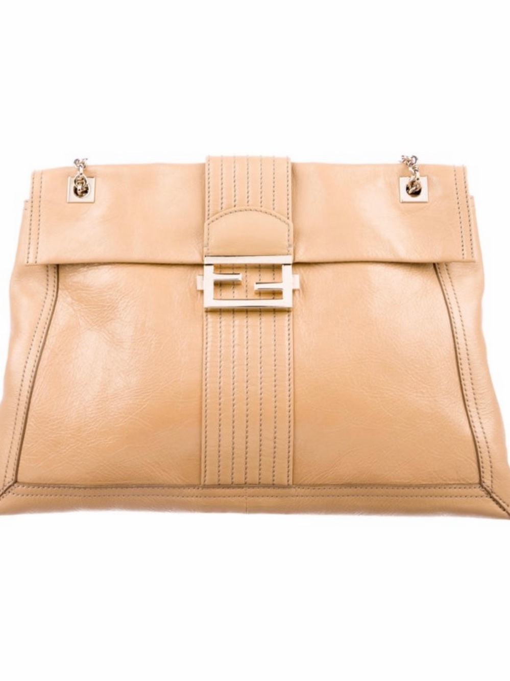 Authentic Vintage Fendi Leather Shoulder Bag